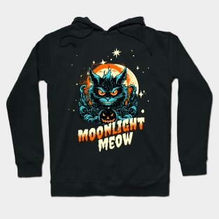 Moonlight Meow - Happy Halloween Meowoween Hoodie